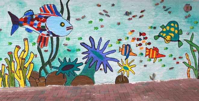 Gemeinschaftarbeit: Malerin Julia Schröder,Creativ Studio, Kinder & Erwachsene aus Egesdorf